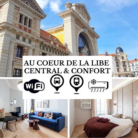 Au Coeur De La Libe - Ac - Central - Pres Tram Et Supermarches - Lit Xxl Nice Extérieur photo